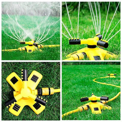 Lindegade | Rotationssprinkler til græsplæne | 360° dækning, vandbesparende teknologi & justerbar spray til effektiv havevanding