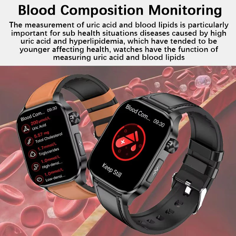 Lindegade | Smartwatch til Seniorer Blodtryk Sukker Sundhedshåndtering