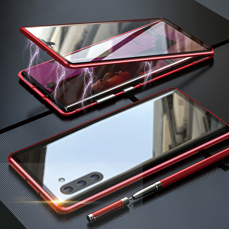 Lindegade Tempered Glass Dobbelt-Sidet Telefon Etui til Samsung