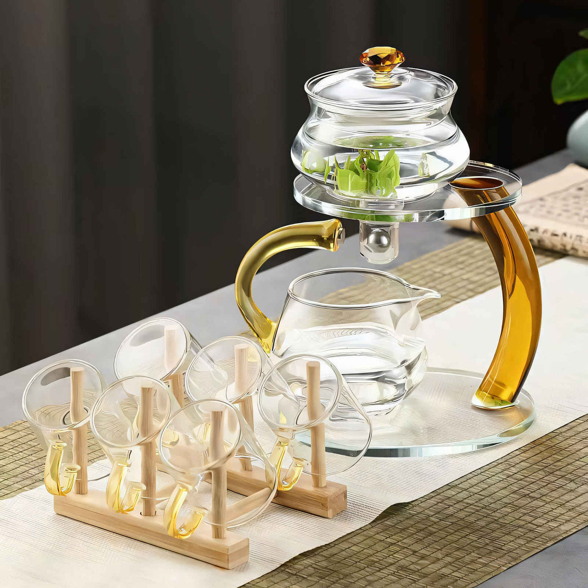 Lindegade | TranquiliTea – Magnetisk Glasinfusion Teapot for Forbedret Smag & Velvære