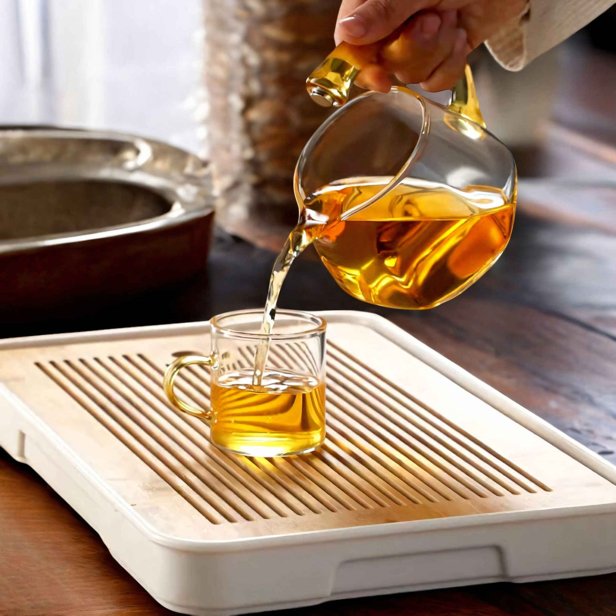 Lindegade | TranquiliTea – Magnetisk Glasinfusion Teapot for Forbedret Smag & Velvære