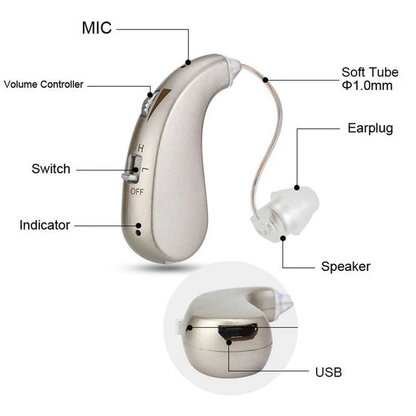 Lindegade | USB Genopladelig Bluetooth Høreapparat