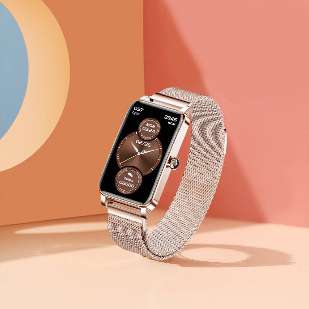 Lindegade | Zelina Kvinders Smartwatch – Stilfuld Fitness Tracker med Puls, Søvnmonitor & Notifikationer