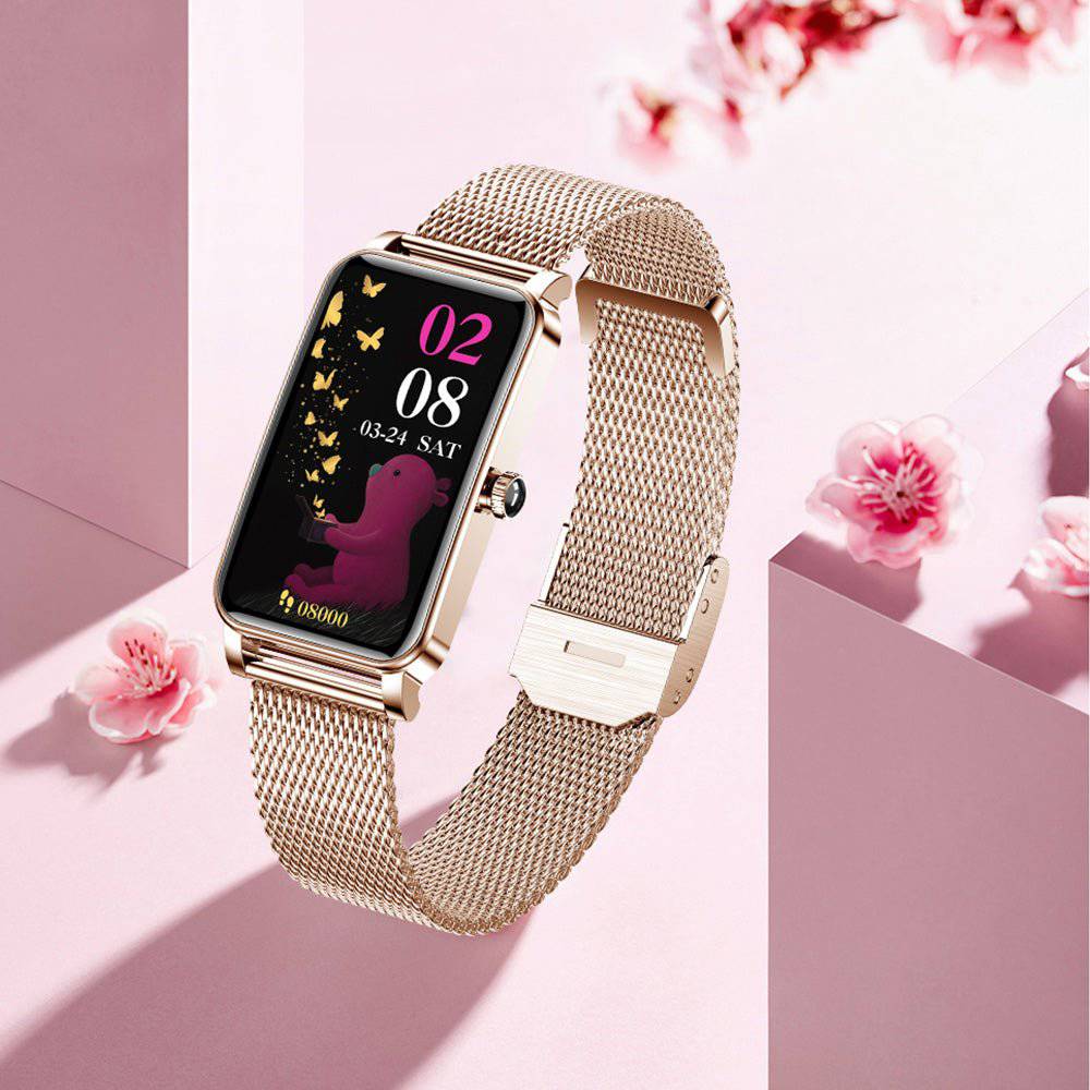 Lindegade | Zelina Kvinders Smartwatch – Stilfuld Fitness Tracker med Puls, Søvnmonitor & Notifikationer