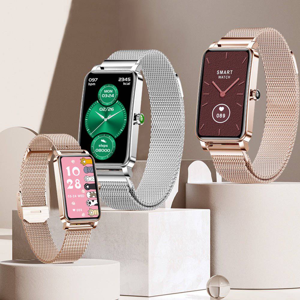 Lindegade | Zelina Kvinders Smartwatch – Stilfuld Fitness Tracker med Puls, Søvnmonitor & Notifikationer