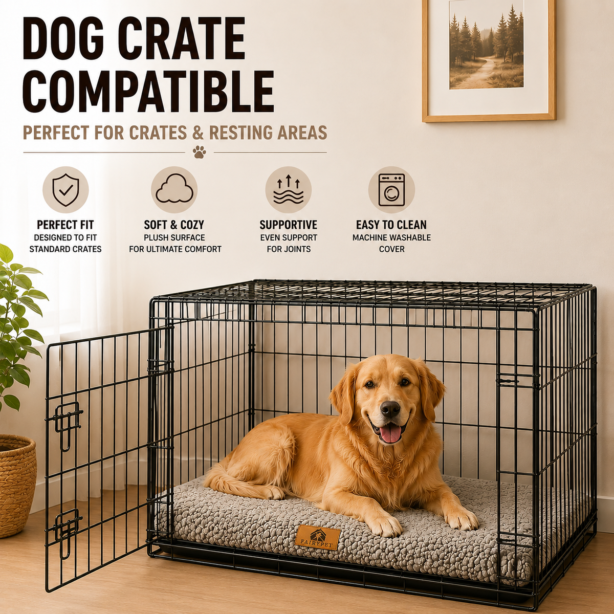 LindegadeLindegade | Pawventure Flad Ortopædisk Skum Hundemadras