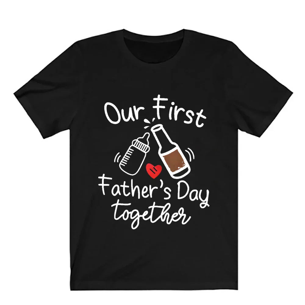 Matchende Første Fars Dag Outfits til Far og Barn