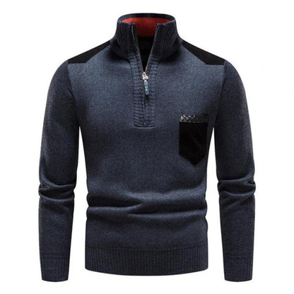 Lilian | Pull Homme Col Montant Demi-Zip - Image 1