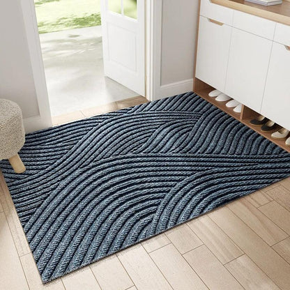 Moderne Nordisk Stil PVC Dørmåtte - Skridsikker og Snavsafvisende