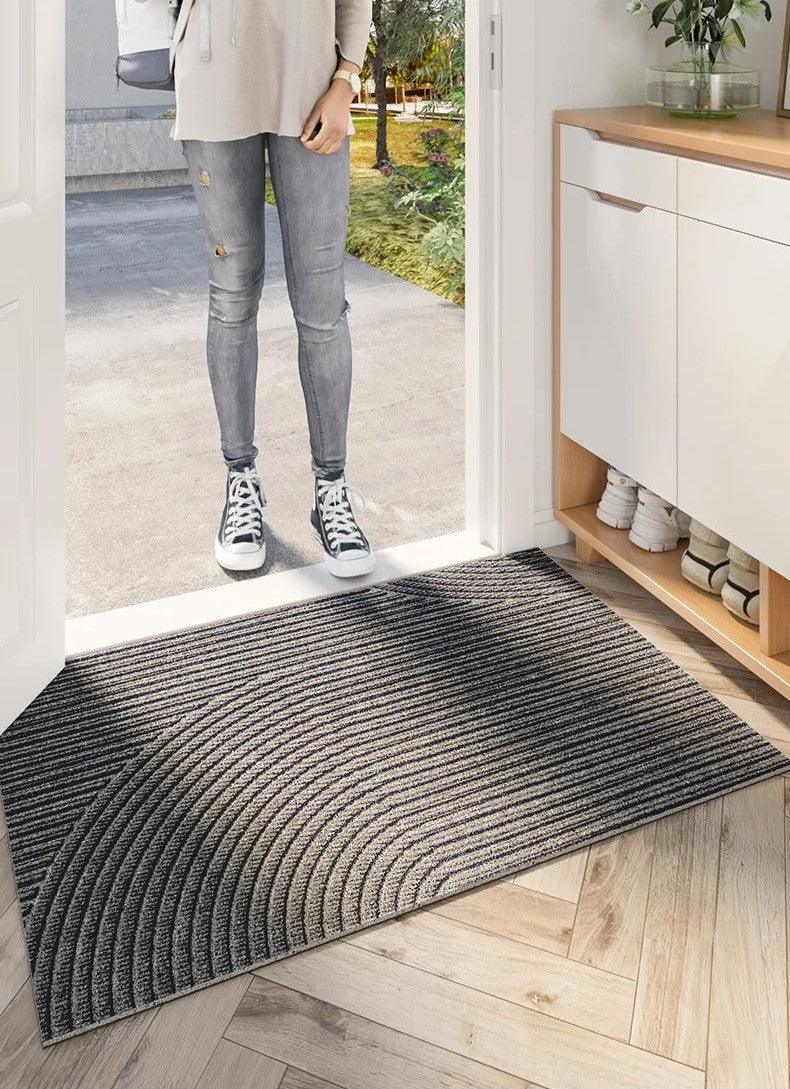 Moderne Nordisk Stil PVC Dørmåtte - Skridsikker og Snavsafvisende