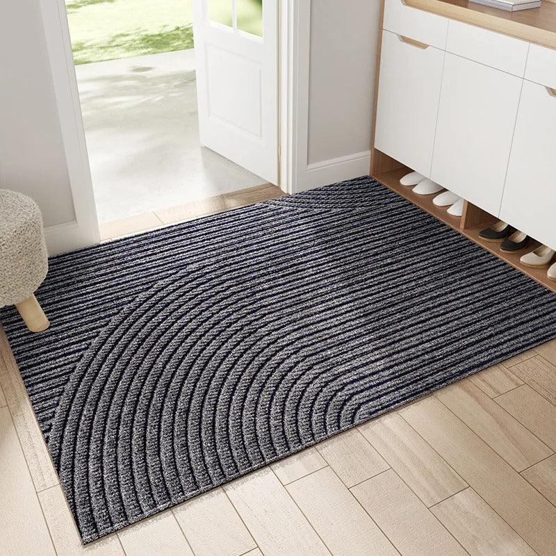 Moderne Nordisk Stil PVC Dørmåtte - Skridsikker og Snavsafvisende