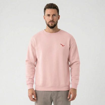 Moderne rundhalset sweatshirt til mænd
