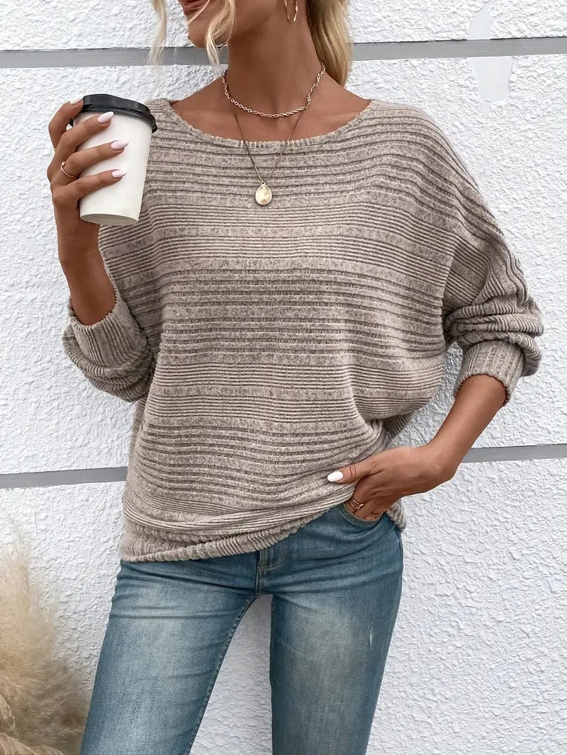 Yolande | Pull ample à col rond pour femme - Image 1
