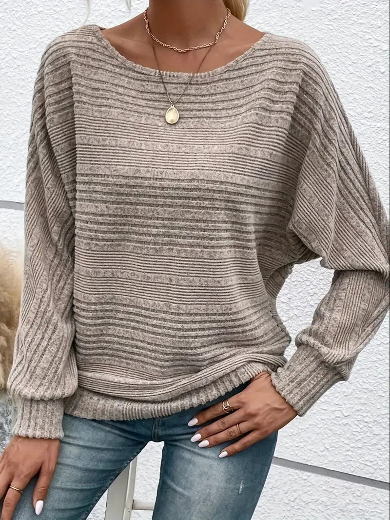Yolande | Pull ample à col rond pour femme - Image 4