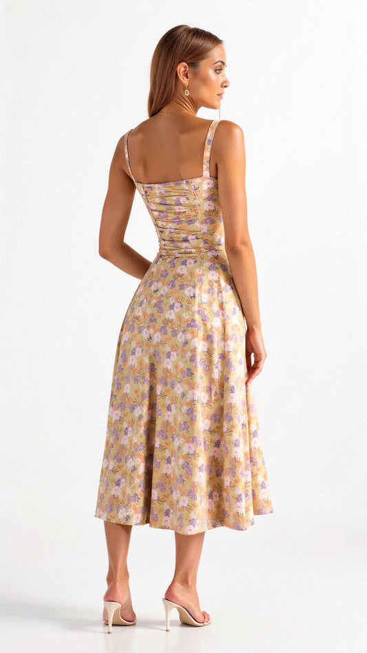 Félicie | Elégante robe midi à corset Kiana - Image 2