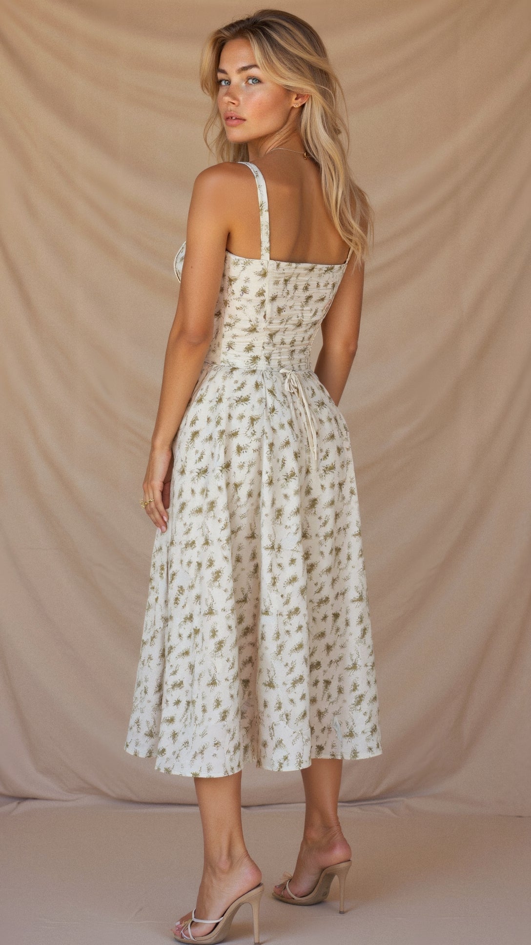 Félicie | Elégante robe midi à corset Kiana - Image 10