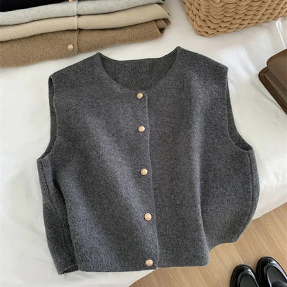 Édith | Gilet Pull Femme Boutonné - Image 1