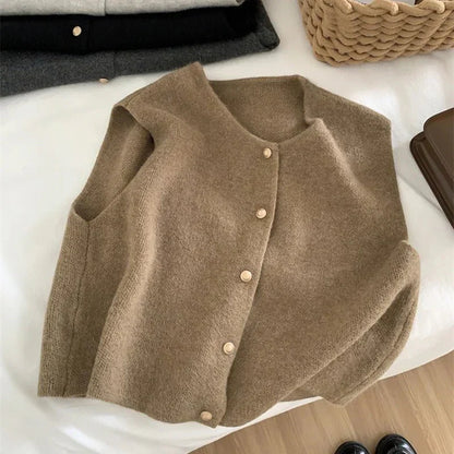 Édith | Gilet Pull Femme Boutonné - Image 3