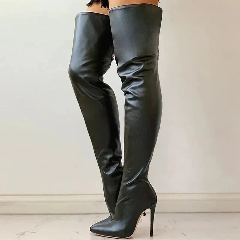 Joëlle | Botte Stiletto Montante Femme - Image 2