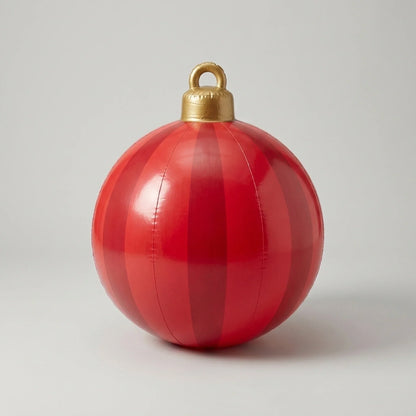 Oppustelig kæmpe julekugle til udendørs juledekoration