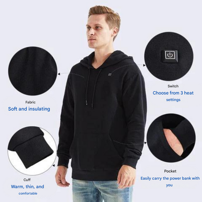 Opvarmet unisex-hoodie