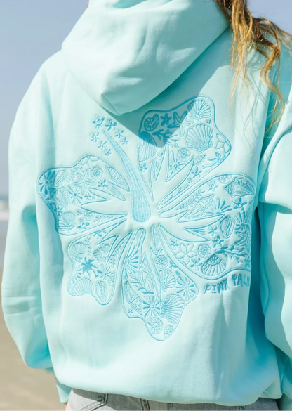 Oversized hættetrøje med tropisk print - Behagelig streetwear