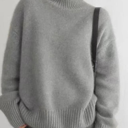 Oversized rullekravestrik i kashmir – blød, varm og elegant