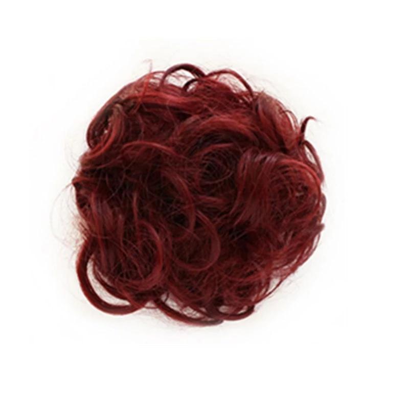 Rodet Knold Fake Hår Scrunchie | Lindegade