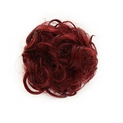 Rodet Knold Fake Hår Scrunchie | Lindegade