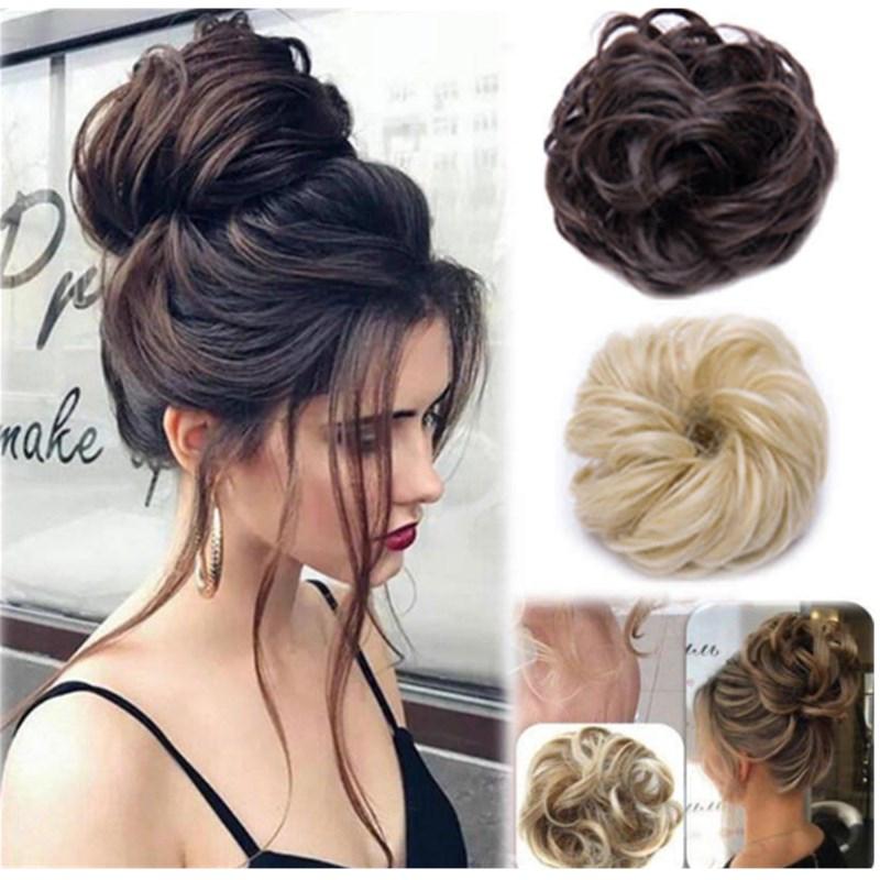 Rodet Knold Fake Hår Scrunchie | Lindegade