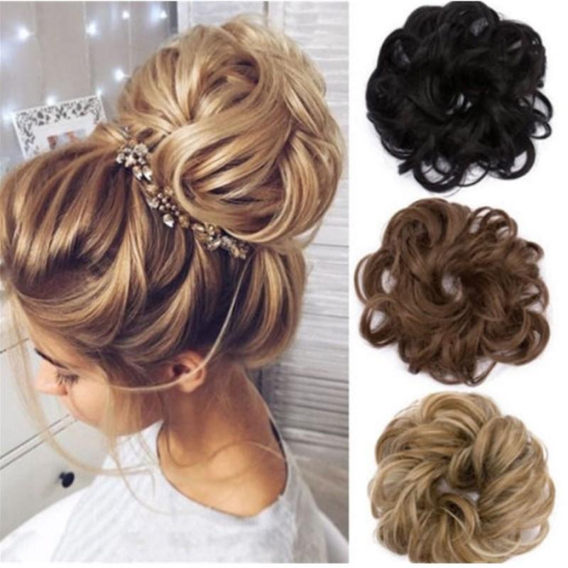 Rodet Knold Fake Hår Scrunchie | Lindegade