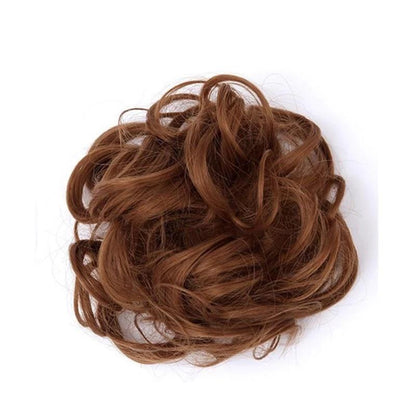 Rodet Knold Fake Hår Scrunchie | Lindegade