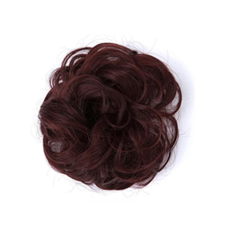 Rodet Knold Fake Hår Scrunchie | Lindegade