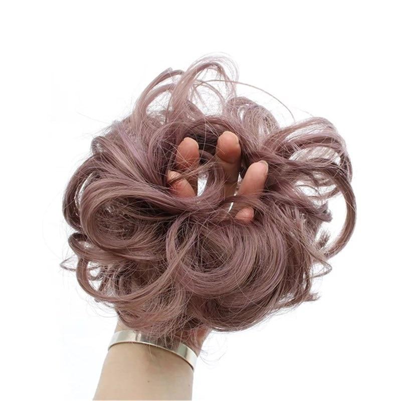 Rodet Knold Fake Hår Scrunchie | Lindegade