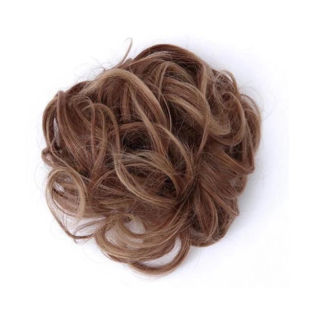Rodet Knold Fake Hår Scrunchie | Lindegade