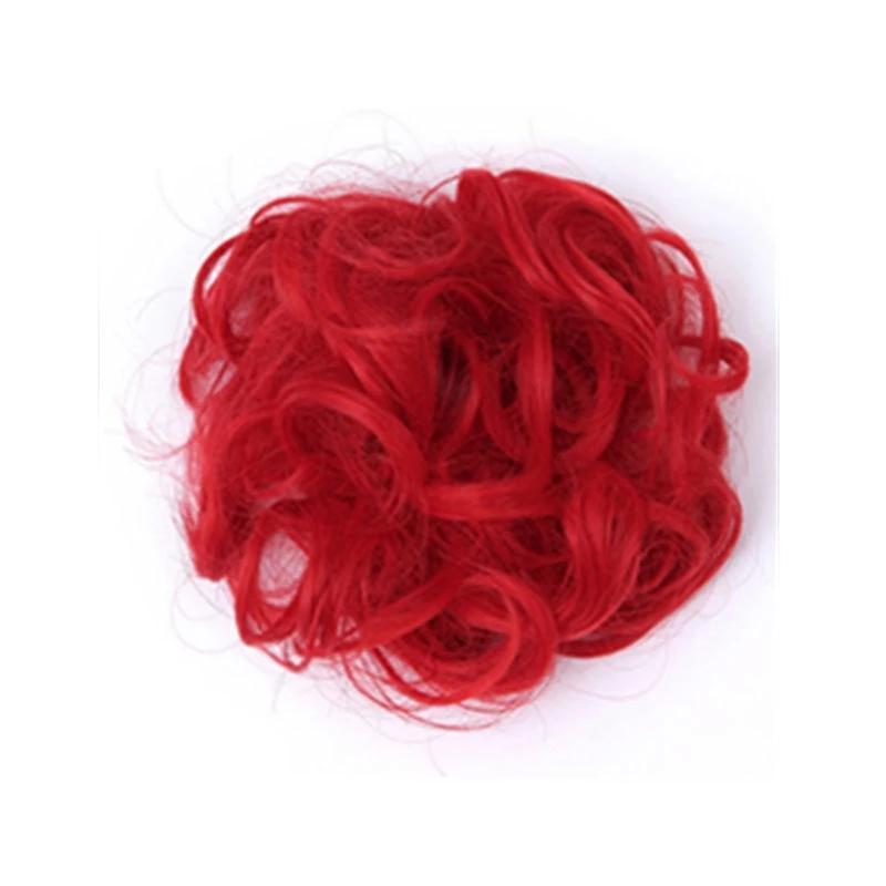 Rodet Knold Fake Hår Scrunchie | Lindegade
