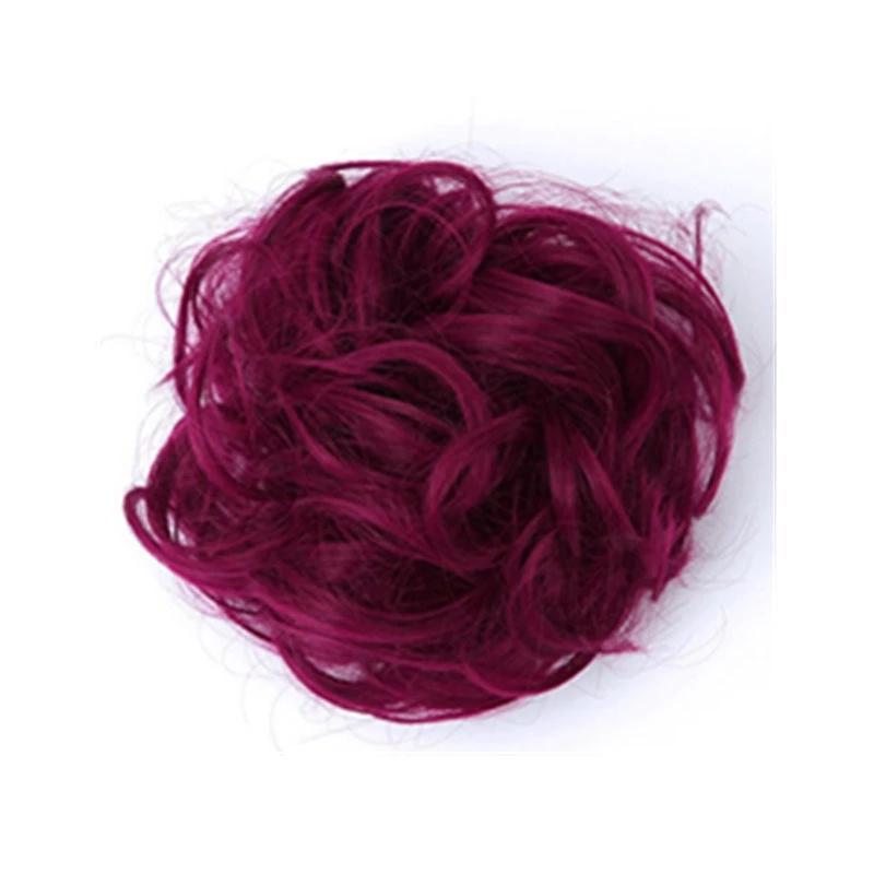 Rodet Knold Fake Hår Scrunchie | Lindegade