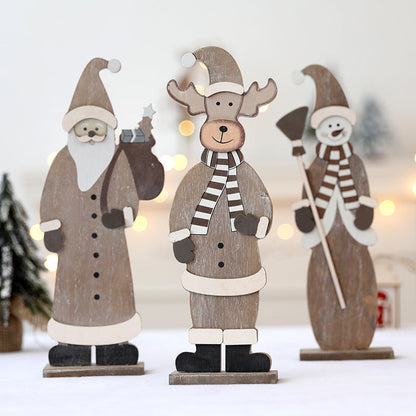 Sæt med dekorative julefigurer