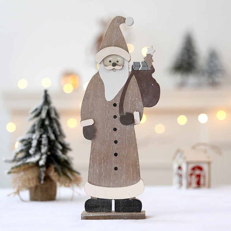 Sæt med dekorative julefigurer