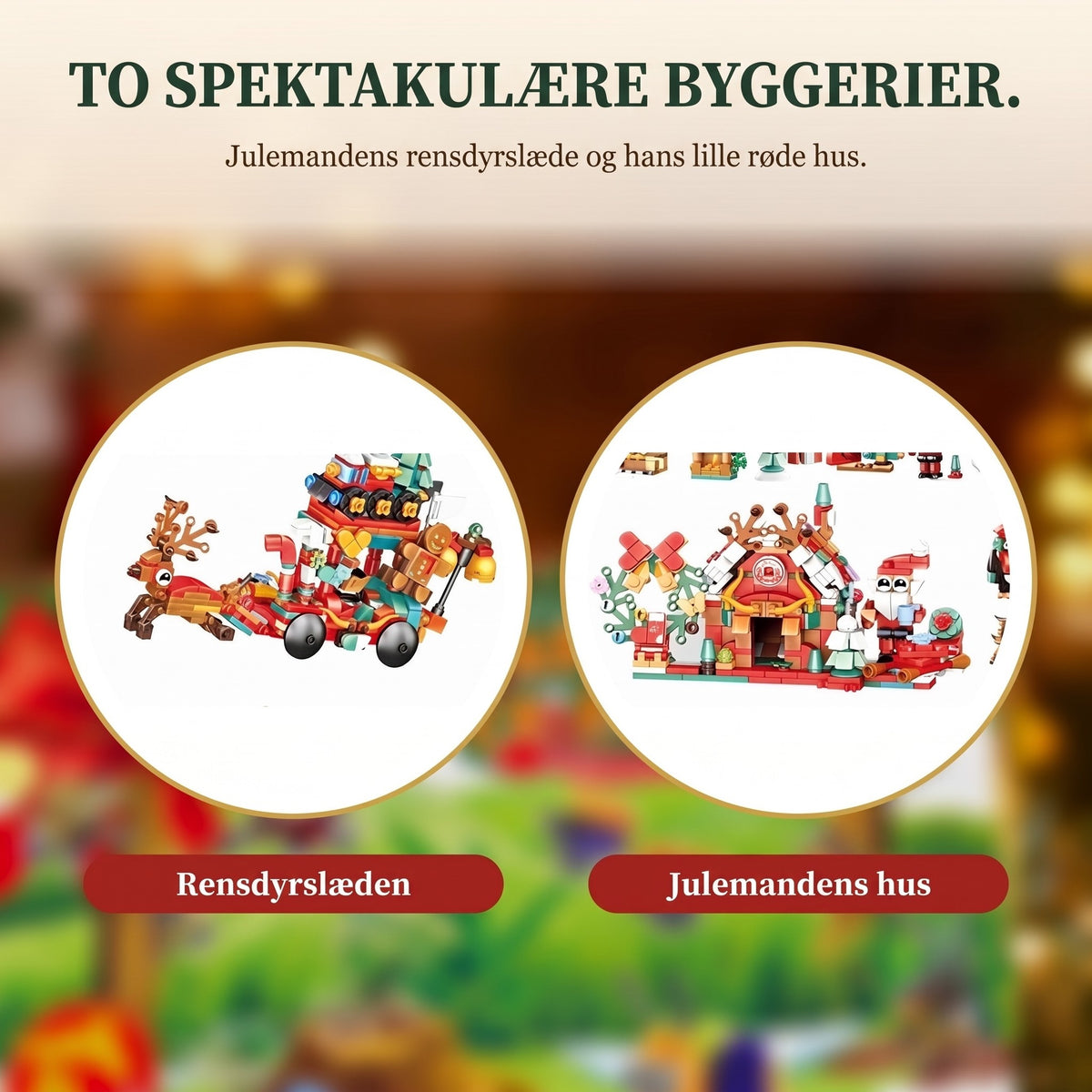 Julekalender med Julemandens Juleby, Byggesæt med Rensdyrslæde