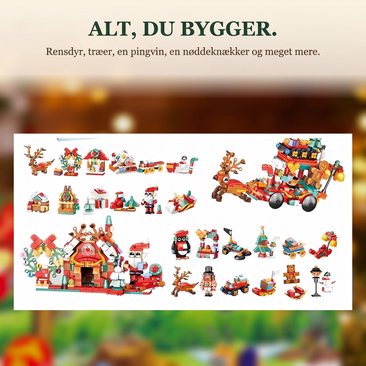 Julekalender med Julemandens Juleby, Byggesæt med Rensdyrslæde