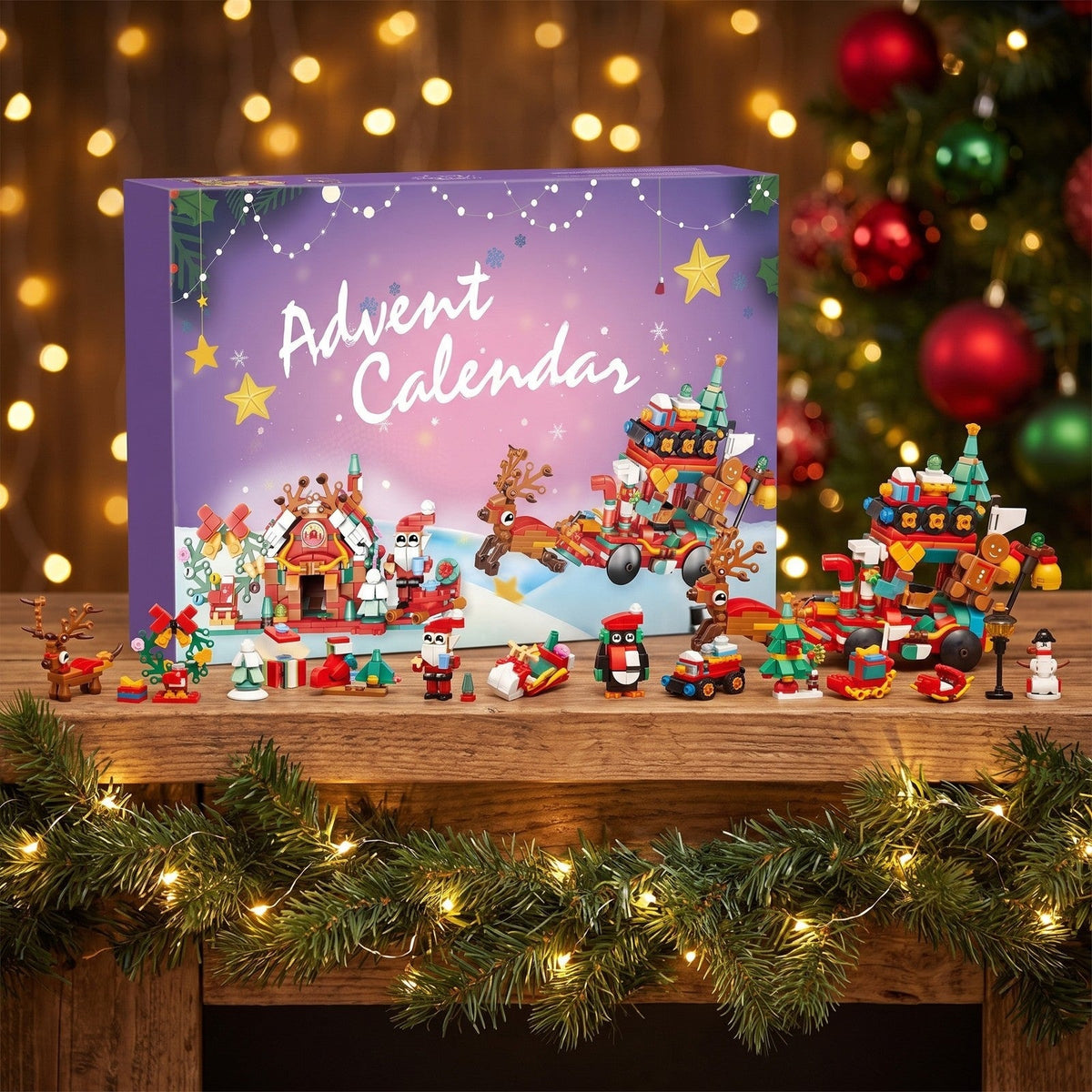 Julekalender med Julemandens Juleby, Byggesæt med Rensdyrslæde