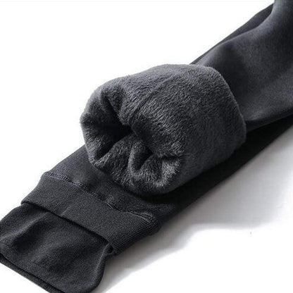 Termoleggings i fleece til damer – forede vinterleggings med høj talje, varme og elastiske