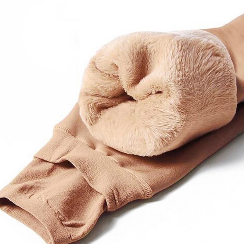 Termoleggings i fleece til damer – forede vinterleggings med høj talje, varme og elastiske