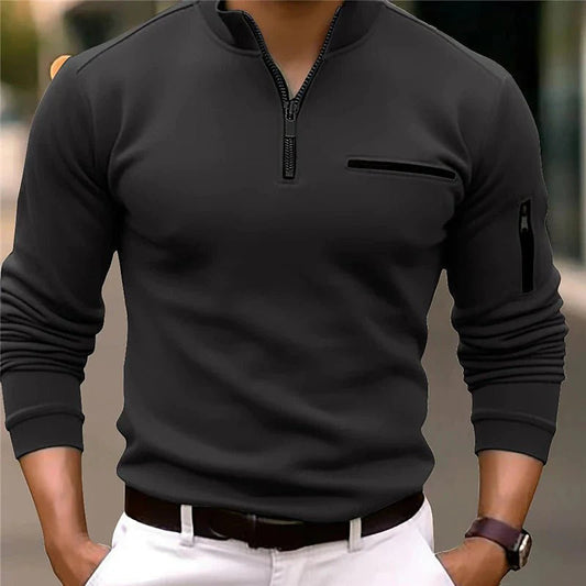 Erwan | Pull Slim Fit Homme à Col Zippé - Image 2