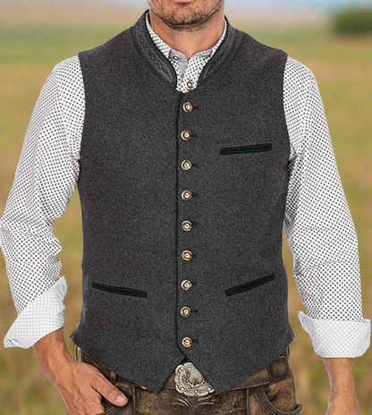 Traditionel bayersk herrevest i stilrent design