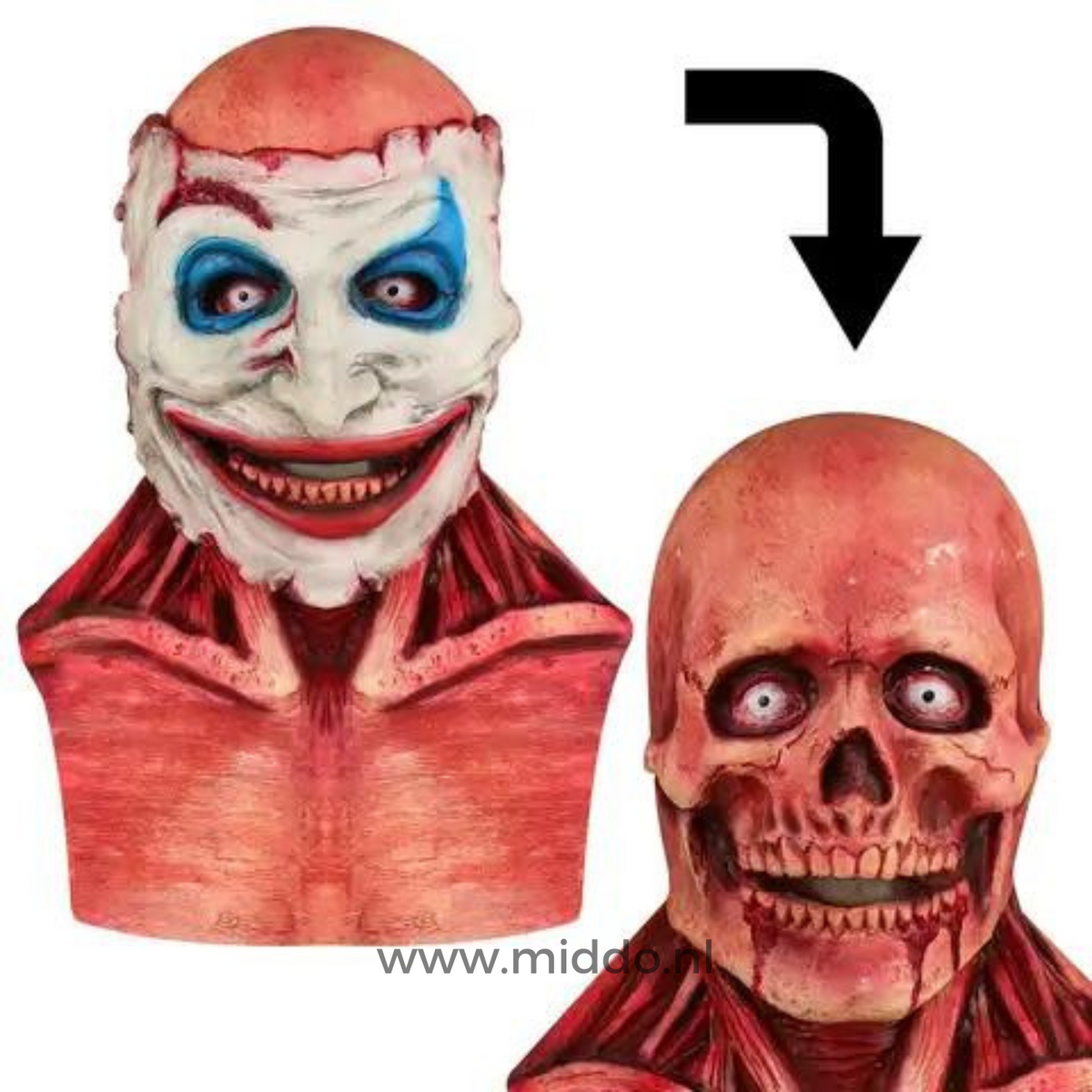 Ultrarealistisk peel off-halloweenmaske til en uforglemmelig halloween