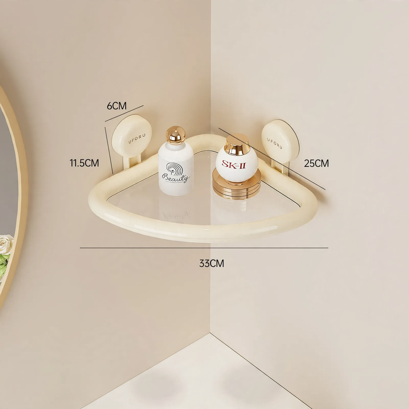 Væghylde med sugekop til badeværelse, model DD2452