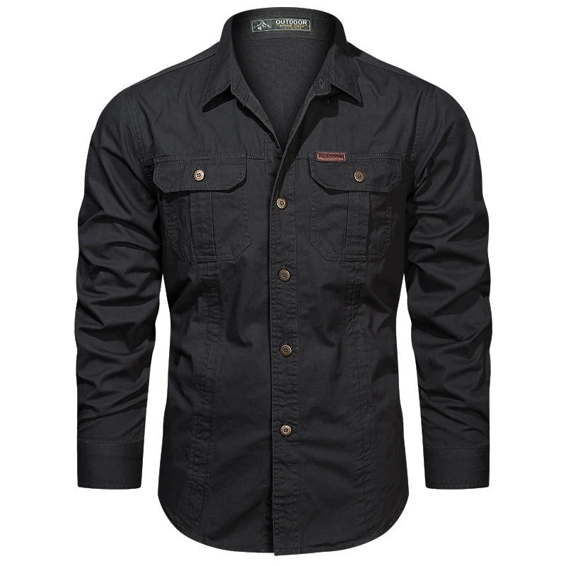 Khaled | Chemise en coton durable pour hommes, destinée à l'extérieur - Image 7