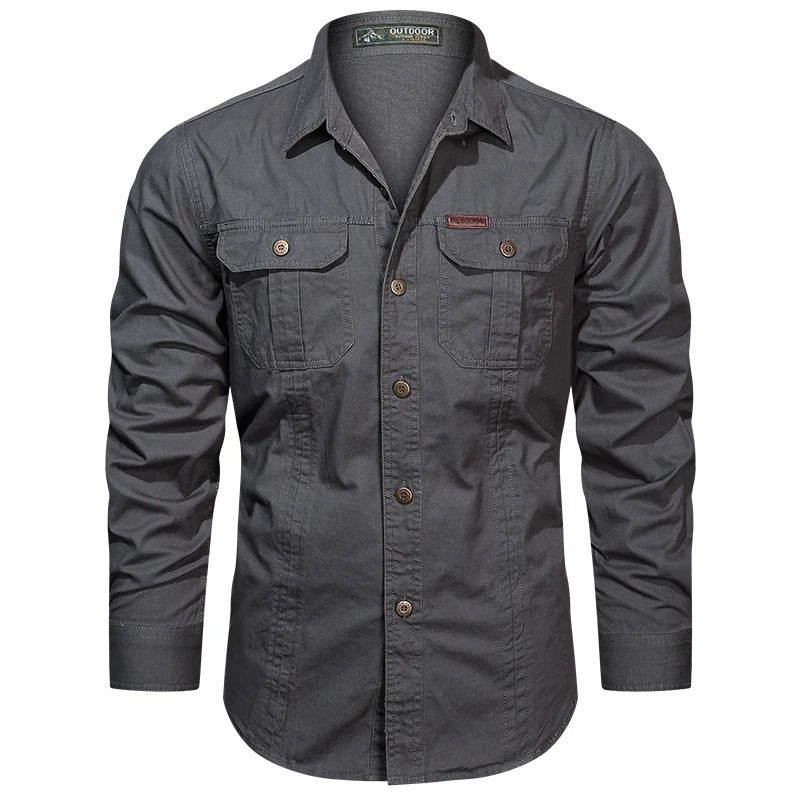 Khaled | Chemise en coton durable pour hommes, destinée à l'extérieur - Image 9